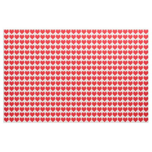 Red Hearts Pattern ファブリック (ファットクウォーター)