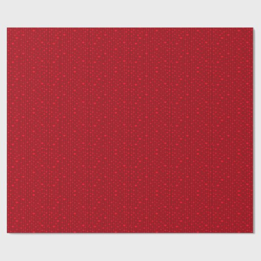 Red Hearts popular pattern ラッピングペーパー (フラット)