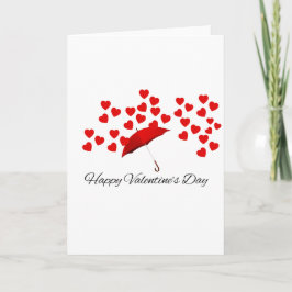 Red Hearts Valentine's Day Card – Romantic カード