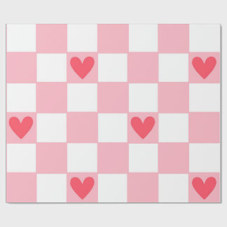 Red Hearts Wrapping Paper ラッピングペーパー
