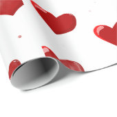 Red Hearts Wrapping Paper ラッピングペーパー (ロールコーナー)