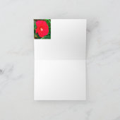 Red Hibicus Note card ノートカード (内部)