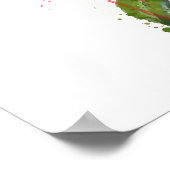 Red Hibiscus ポスター (角)