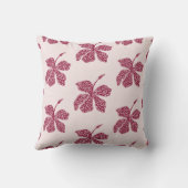 Red Hibiscus Floral Art  クッション (裏面)