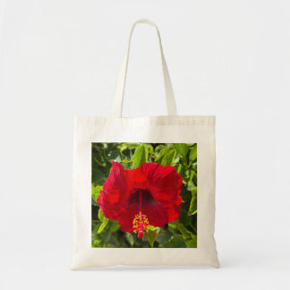 Red Hibiscus Flower – Tropical Nature Tote Bag トートバッグ