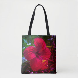 "Red Hibiscus" Tote Bag トートバッグ
