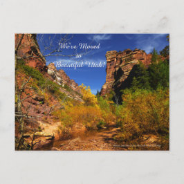 Red Hills Utah Landscape, New Address Announcement 案内ポストカード