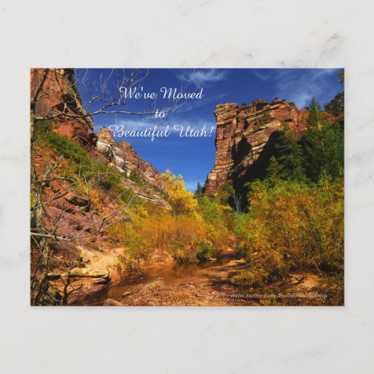 Red Hills Utah Landscape, New Address Announcement 案内ポストカード (正面)