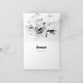 Red Ho Ho Cartoon Slage Escargotクリスマスカード シーズンカード (内部)