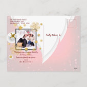 Red Ho Ho Christmas & New Year Photo Greetings シーズンポストカード (裏面)