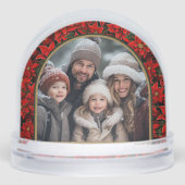 Red Holiday Christmas Poinsettias Custom Photo (正面)