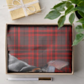 Red Holiday Plaid Doberman Pinscher Christmas 薄葉紙 (ギフト)