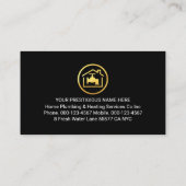 Red Home Plumbing Pipe System Plumber Repair 名刺 (裏面)