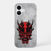 Red Horned Demon  iPhone 16ケース (裏面)
