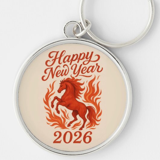 Red Horse 2026 キーホルダー (正面)