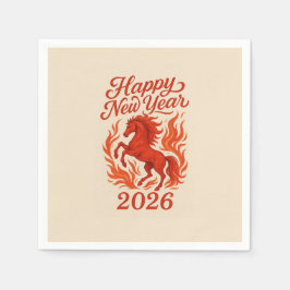 Red Horse 2026 スタンダードカクテルナプキン