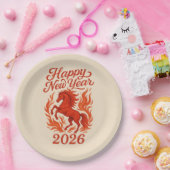 Red Horse 2026 ペーパープレート (パーティー)