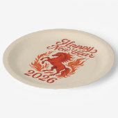Red Horse 2026 ペーパープレート (アングル)