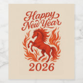 Red Horse 2026 ワインラベル (シングルラベル)