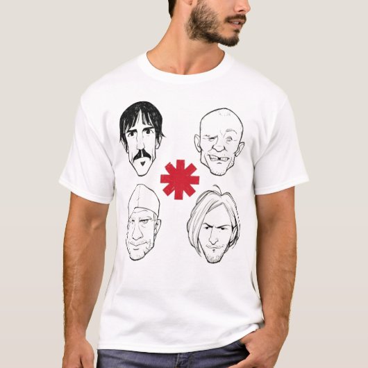 Red Hot Chili Peppers T-Shirt – Classic Rock Band Tシャツ (正面)