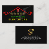 Red Hot Electrical Circuit Roof 名刺 (正面/裏面)