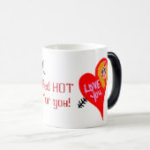 Red HOT for You Valentine's Day モーフィングマグカップ (正面右)
