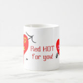 Red HOT for You Valentine's Day モーフィングマグカップ (中央)