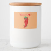 Red Hot Pepper Diva Editable フードラベル (正面)