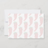 Red Hot Pepper Diva Watercolor Custom Blank ノートカード (裏面)