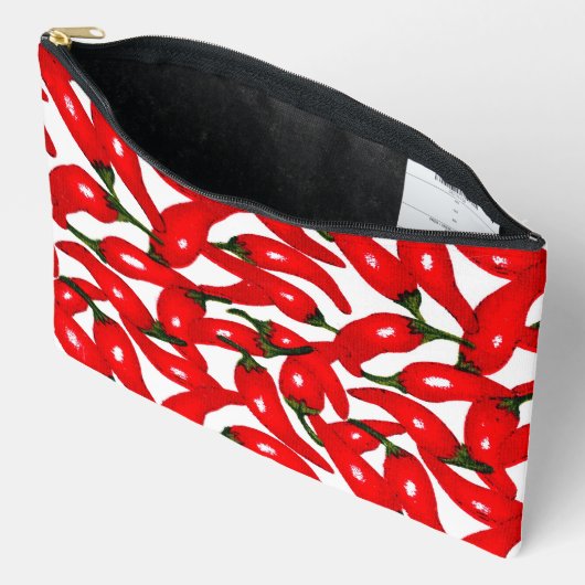 Red Hot Peppers Spicy  アクセサリーポーチ (見開き)