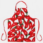 Red Hot Peppers Spicy  エプロン (正面)