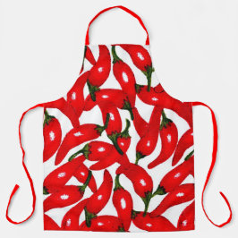 Red Hot Peppers Spicy  エプロン