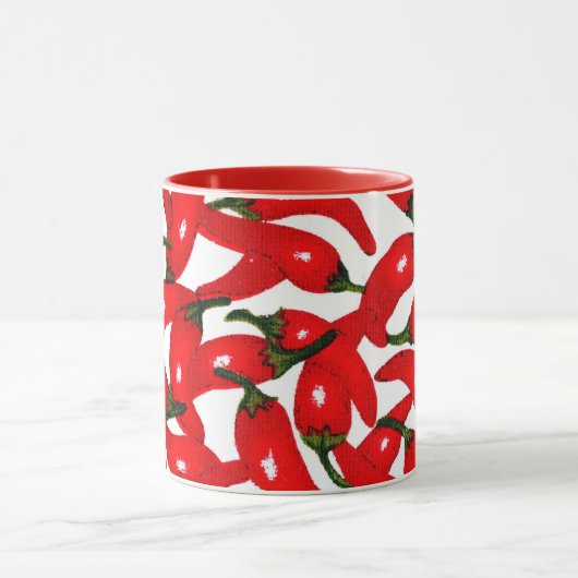 Red Hot Peppers Spicy  マグカップ (中央)