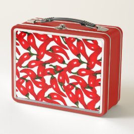 Red Hot Peppers Spicy  メタルランチボックス