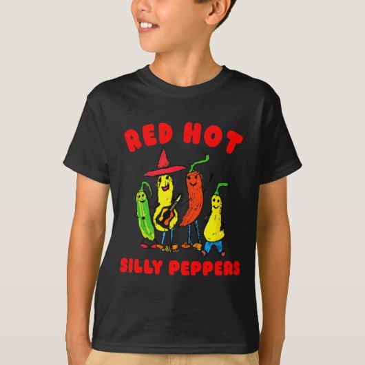 Red Hot Silly Peppers, Funny  Tシャツ (正面)