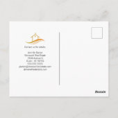 Red House For Sale Real Estate Listing ポストカード (裏面)