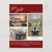 Red House For Sale Real Estate Listing ポストカード (正面)