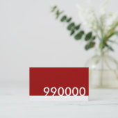 red html color code 990000 名刺 (スタンド正面)