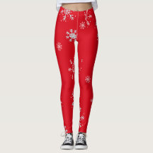 Red illustrative snowflake white