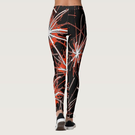 Red Impact Burst Leggings レギンス (裏面)