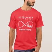 Red Instead Acceptance Of Autism Tシャツ (正面)