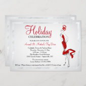 Red Invitation女性 招待状 (正面/裏面)