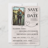 Red Ireland Passportの保存日 セーブザデート (裏面)