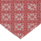 Red Jacquard Christimas Tablecloth テーブルクロス (アングル)