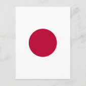 Red Japan Sun ポストカード (正面)