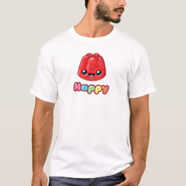 Red Jelly Happy Text - Happy Jump Tシャツ