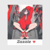 RED JK シール seal 寿司娘 GenerativeAI (シート)