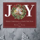 Red Joyクリスマスリース写真 シーズンカード