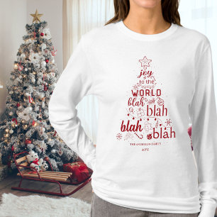 Red Joy to the World I The Lyrics忘れ Family Tシャツ