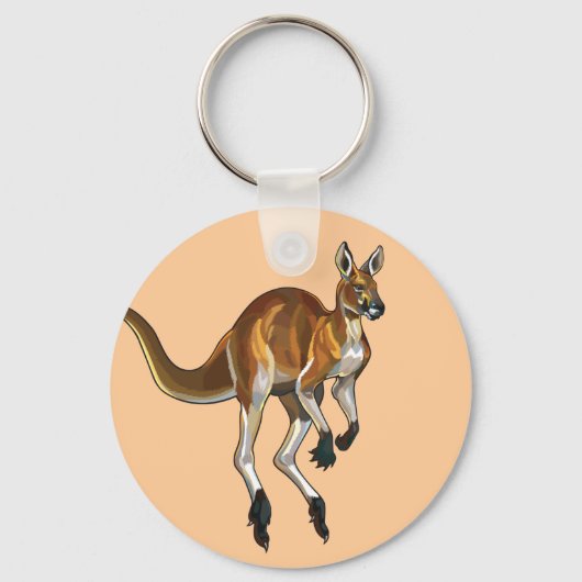 red kangaroo キーホルダー (正面)